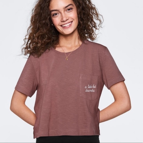 PINK Victoria's Secret Tops - PINK by Victoria’s Secret Cropped Pocket Tee